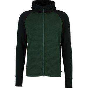 Stoic MerinoFleece260 FlenSt Zip Hoody Merinohoodie (Heren |groen/zwart)