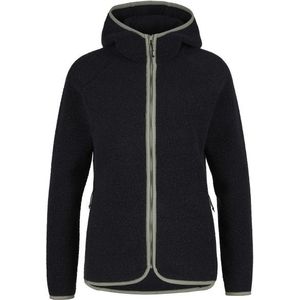 Stoic Womens MerinoPile RissnaSt Zip Hoody Fleecevest (Dames |zwart)