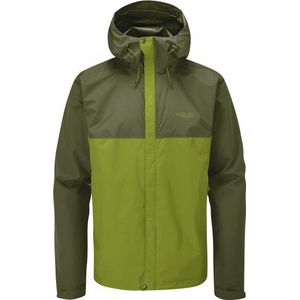 Rab Downpour Eco Jacket Regenjas (Heren |olijfgroen |waterdicht)