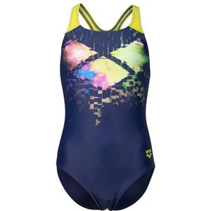 Arena Girls Multi Pixels Swimsuit Swim Pro Back Badpak (Kinderen |blauw)