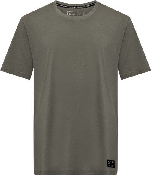 SALEWA - Eagle Logo Patch - T-shirt - Zwart - Katoen