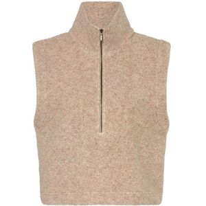 We Norwegians Womens Alta Vest Wollen bodywarmer (Dames |beige)