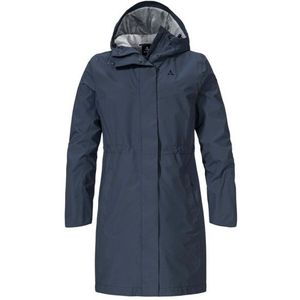 Schöffel Womens Coat Style Bohorok Lange jas (Dames |blauw |waterdicht)