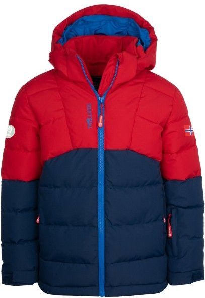 Trollkids - Gryllefjord Jacket - Winterjack - Blauw/Rood