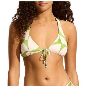 Seafolly Womens Sunray Long Line Halter Bra Bikinitop (Dames |oranje)