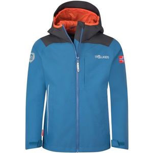 Trollkids - Bergen Jacket - Regenjas - Blauw - Waterdicht