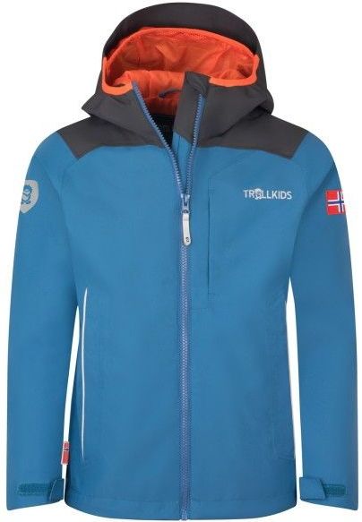 Trollkids - Bergen Jacket - Regenjas - Blauw - Waterdicht