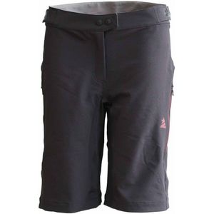 Zimtstern Womens Gravelz Shorts Fietsbroek (Dames |zwart/grijs)