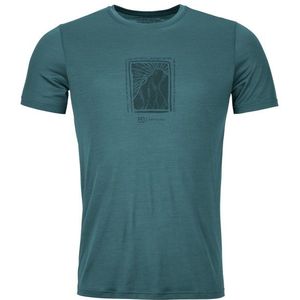 Ortovox 120 Cool Tec Mountain Cut T-Shirt Merinoshirt (Heren |grijs)