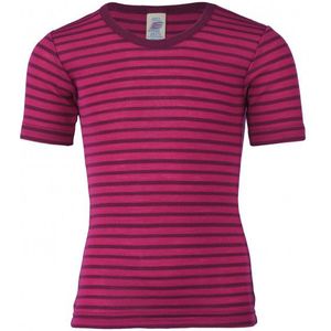 Engel - Kinder Unterhemd S/S - Merino-ondergoed - Purper/Roze