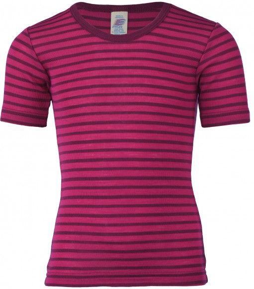 Engel - Kinder Unterhemd S/S - Merino-ondergoed - Purper/Roze