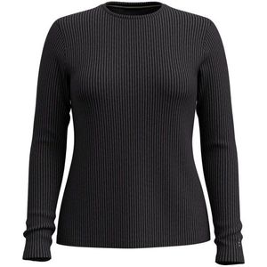 Smartwool - Womens Thermal Merino Rib Crew - Merinolongsleeve - Zwart