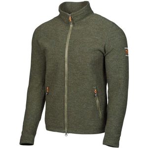 Ivanhoe of Sweden Louie Full Zip Wollen vest (Heren |olijfgroen)