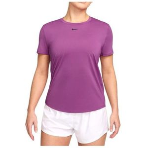 Nike Womens One Classic Dri-FIT T-Shirt Sportshirt (Dames |purper)