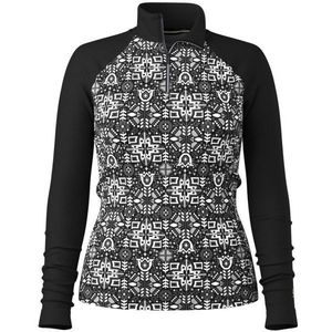 Smartwool - Classic Thermal Merino BL 1/4 Zip - Merino-ondergoed - Grijs/Zwart