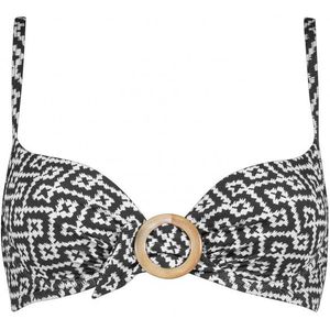 Watercult Womens Bikini Top Ethno Craft Bikinitop (Dames |grijs)
