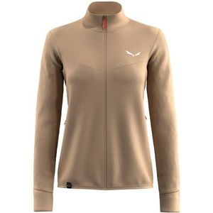 Salewa Womens Puez Waffle Hybrid PL Jacket Fleecevest (Dames |beige/bruin)