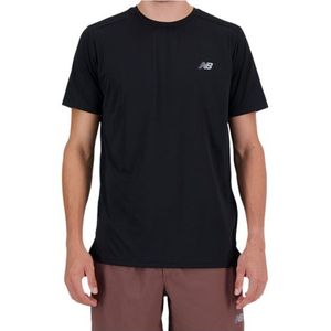 New Balance Sport Essentials Run S/S Hardloopshirt (Heren |zwart)