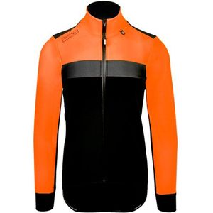 Bioracer Spitfire Tempest Protect Winter Jacket Fluo Fietsjack (Heren |zwart/oranje)