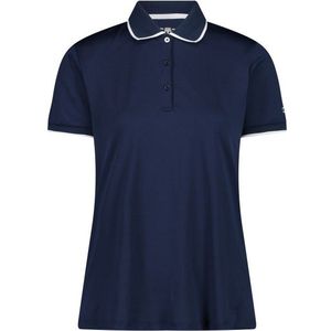 CMP Womens Polo Stretch Piquet Poloshirt (Dames |blauw)