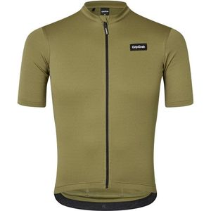 GripGrab EXPLR Merinotech Short Sleeve Jersey Fietsshirt (Heren |olijfgroen)