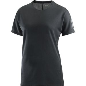 Salomon Womens Sense Aero S/S Tee Hardloopshirt (Dames |zwart)