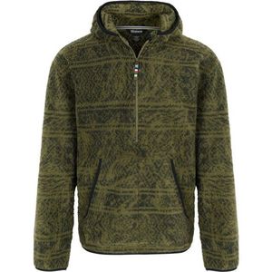 Sherpa - Uddesya Eco 1/4 Zip Hoodie - Fleecetrui - Groen - 100% Gerecycled Polyester