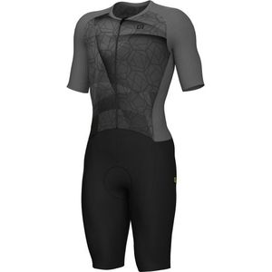 Alé Triathlon Beyond S/S Skinsuit Fietspak (Heren |zwart/grijs)