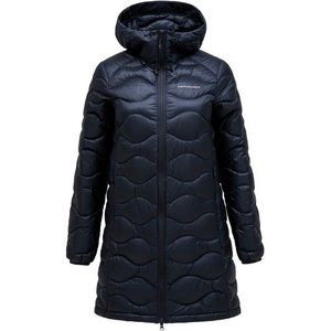 Peak Performance Womens Helium Down Parka Lange jas (Dames |zwart/blauw)