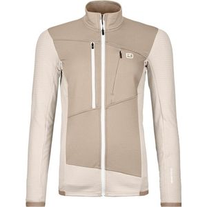 Ortovox - Womens Fleece Grid Jacket - Fleecevest - Beige