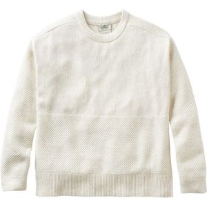 Passenger Womens Cove 20 Organic Cotton Knitted Jumper Trui (Dames |beige/wit)