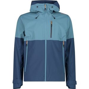 CMP Jacket Fix Hood 3 Layer Regenjas (Heren |blauw |waterdicht)