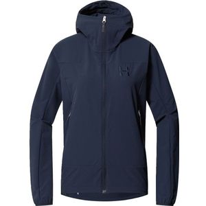 Haglöfs Womens Rosson Softshell Hood Softshelljack (Dames |blauw)