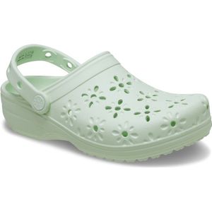 Crocs Classic Floral Cut Out Clog Sandalen (groen)