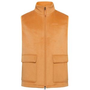 KnowledgeCotton Apparel Felted Wool Vest Merinobodywarmer (Heren |oranje)