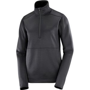 Salomon Womens Sntial Midfleece Half Zip Fleecetrui (Dames |grijs)