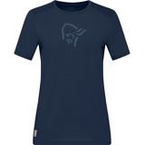 Norrøna - Femund Equaliser - Merinoshirt - Blauw - 53% Polyester, 47% Wol