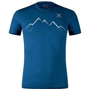 Montura Merino Skyline T-Shirt Merinoshirt (Heren |blauw)