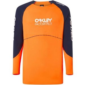 Oakley Maven Scrub L/S Jersey Fietsshirt (Heren |oranje)
