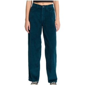Volcom Womens Weellow II Cord Vrijetijdsbroek (Dames |blauw)