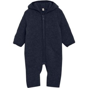 Huttelihut Kids Pram Suit Bear Ears Wool Fleece Overall (Kinderen |blauw)