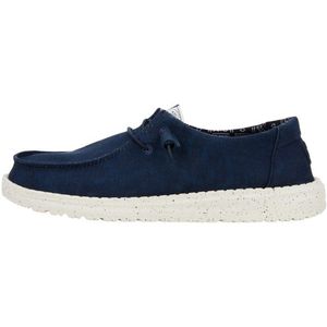 HeyDude Womens Wendy Canvas Sneakers (Dames |blauw)