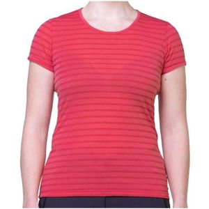 Mountain Equipment Womens Groundup Stripe Tee Sportshirt (Dames |roze)
