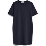 Jerseyjurk - Effen - Ronde Hals - Kwartmouw - Knielengte - Normale Pasvorm