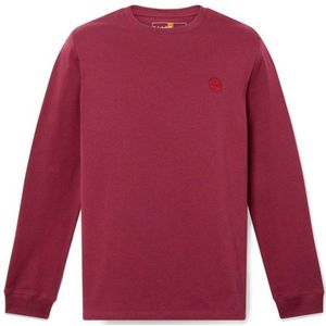 Timberland - Dunstan River - T-shirt - Bordeauxrood - Katoen - Lange Mouwen