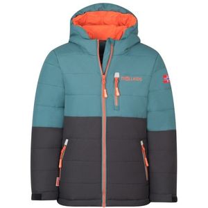 Trollkids Kids Hemsedal Snow Jacket XT Ski-jas (Kinderen |grijs/turkoois |waterdicht)