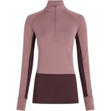 Icebreaker - Merino 260 Zoneknit L/S Half Zip - Merinotrui - Bruin/Roze