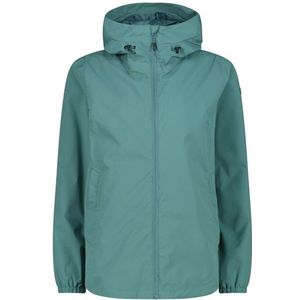 CMP Womens ClimaProtect Jacket Fix Hood Parka (Dames |turkoois |waterdicht)