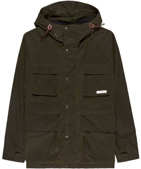 Element - Jassen - Field Waxed Parka Kalamata voor Heren van Katoen - Maat M - Kaki