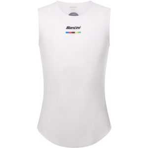 Santini UCI World Champion Baselayer Fietsonderhemd (Heren |wit)